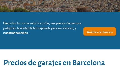 Web de Fincas y casas analisis barrios